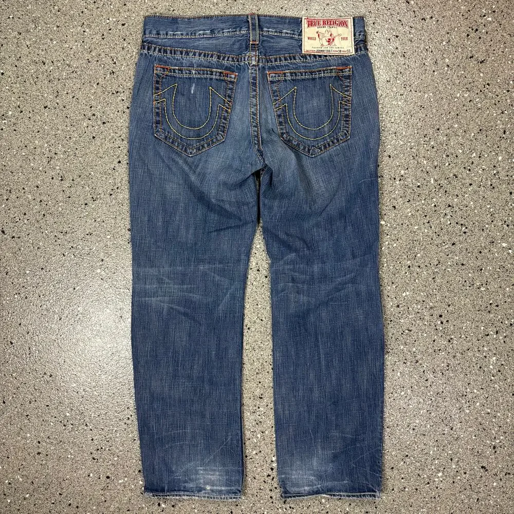 Vintage True Religion Johnny Big T Baggy Denim Jeans